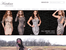 Tablet Screenshot of karishmacreations.com